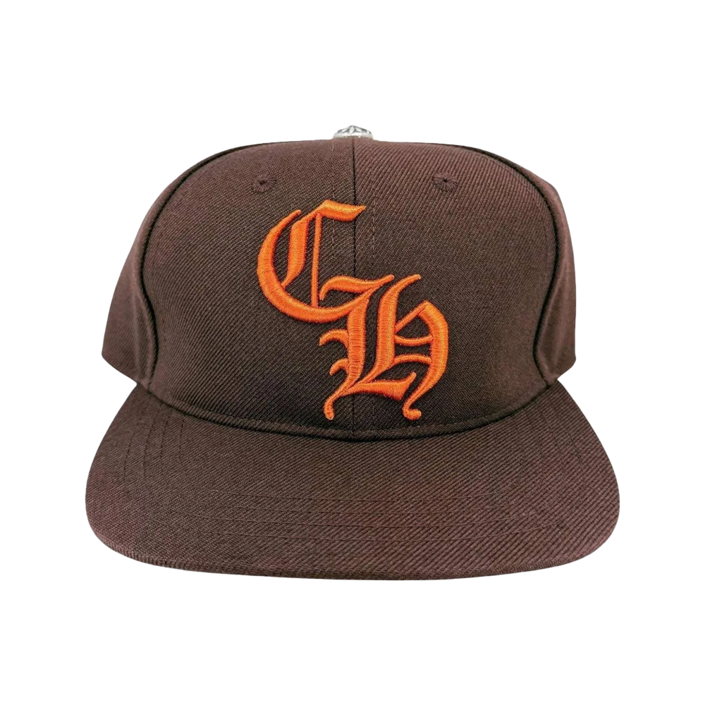 Chrome Hearts Trucker Hat Embroidered Brown/Orange