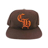 Chrome Hearts Trucker Hat Embroidered Brown/Orange