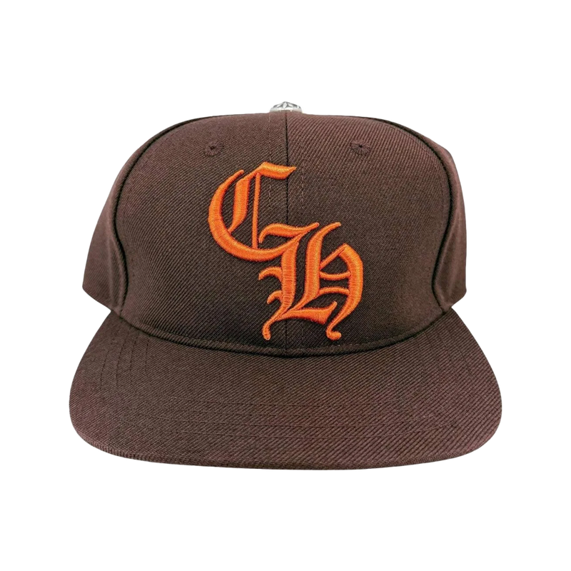 Chrome Hearts Trucker Hat Embroidered Brown/Orange