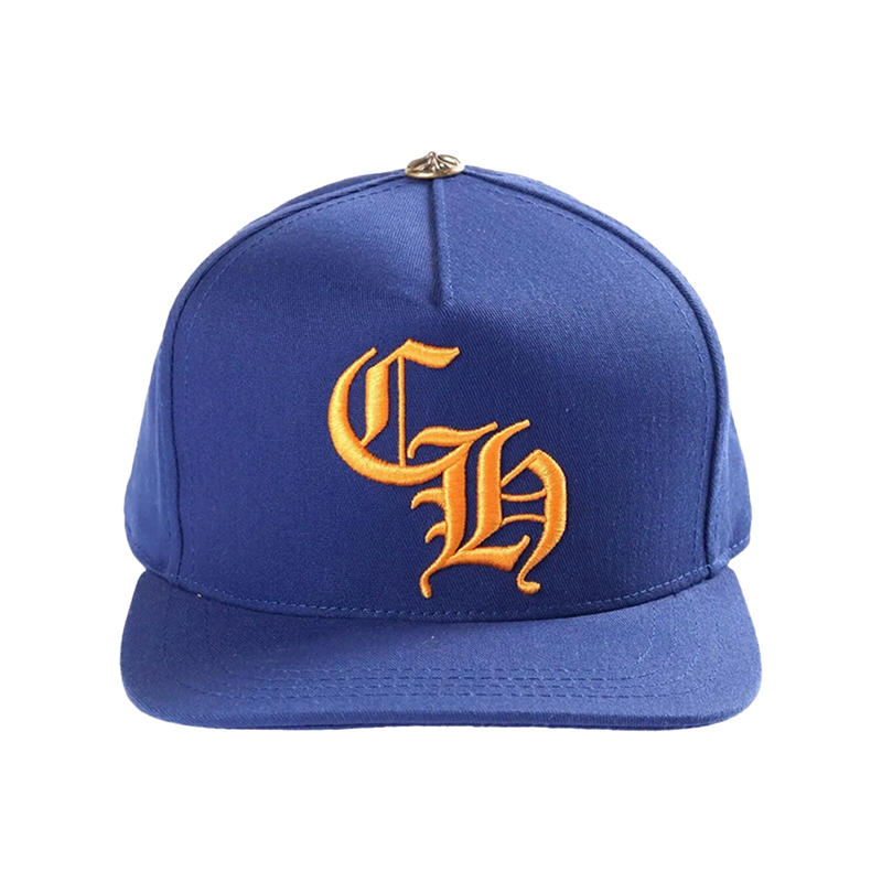 Chrome Hearts Trucker Hat Embroidered Blue/Yellow