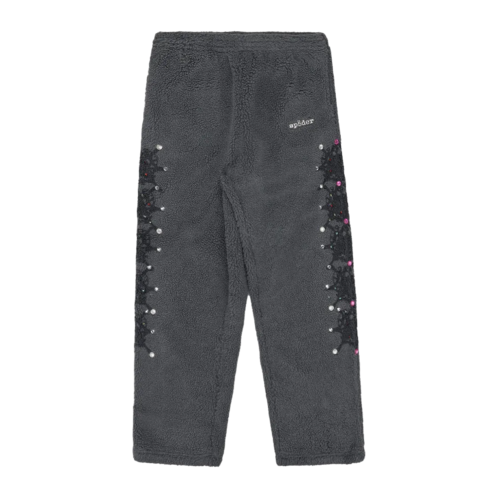 Sp5der Track Pants Fleece Rhinestone