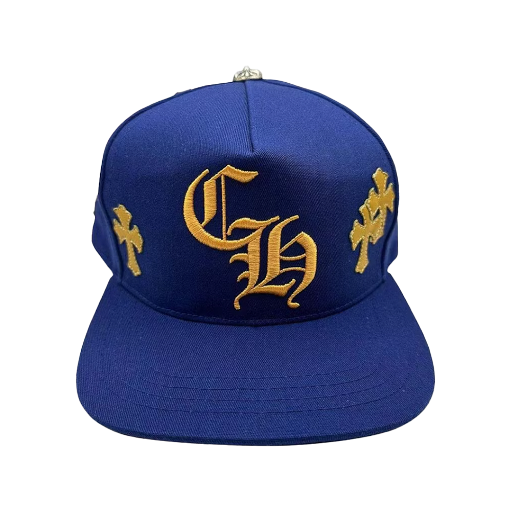 Chrome Hearts Trucker Hat Blue/Yellow Patches