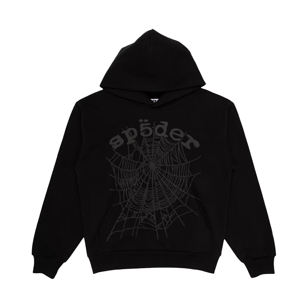 Sp5der Hoodie Black on Black
