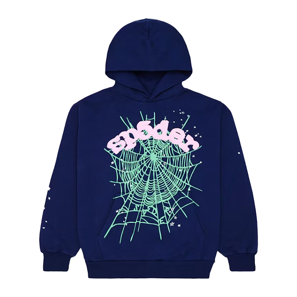 Sp5der Hoodie Navy/Green