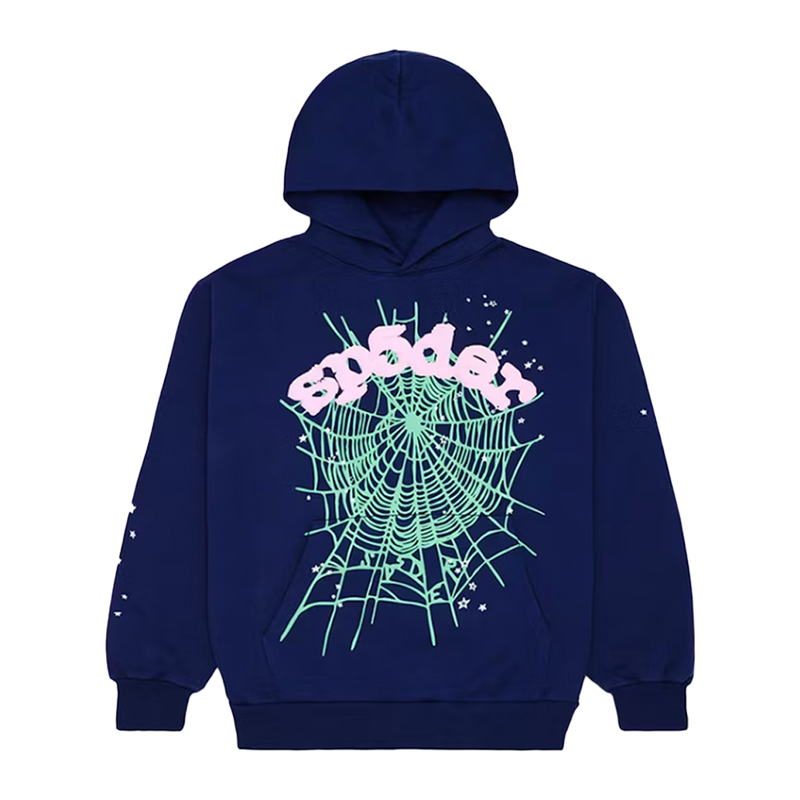 Sp5der Hoodie Navy/Green