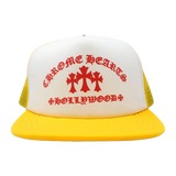 Chrome Hearts Trucker Yellow Triple Cross Hollywood
