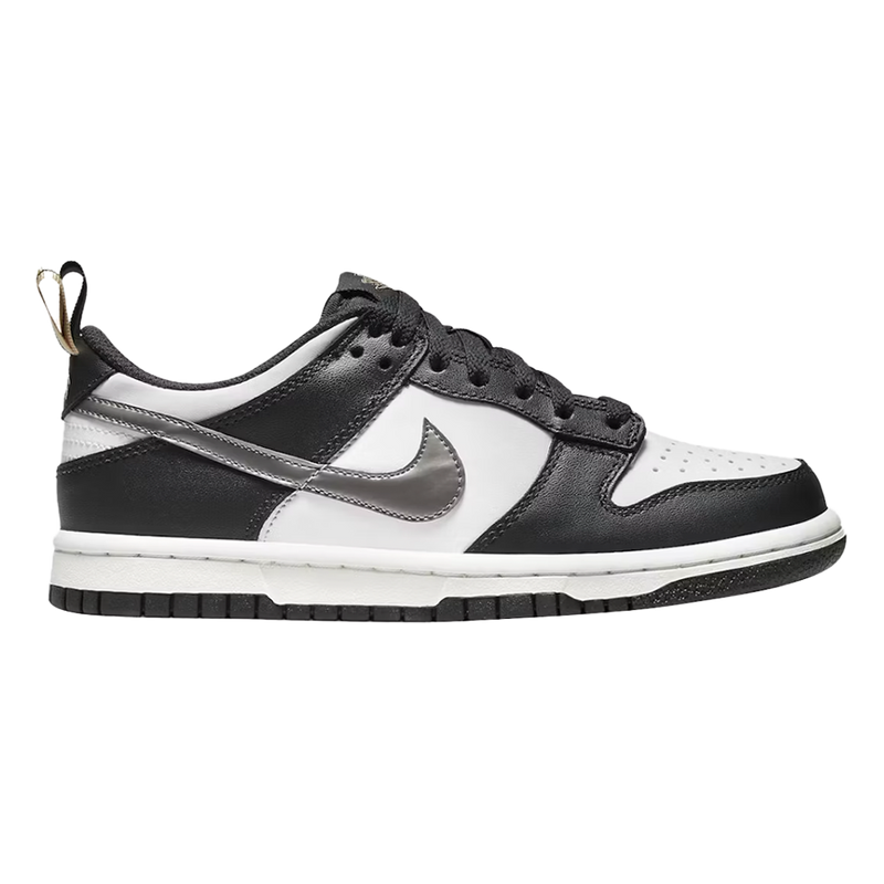 Dunk Low Black White Metallic