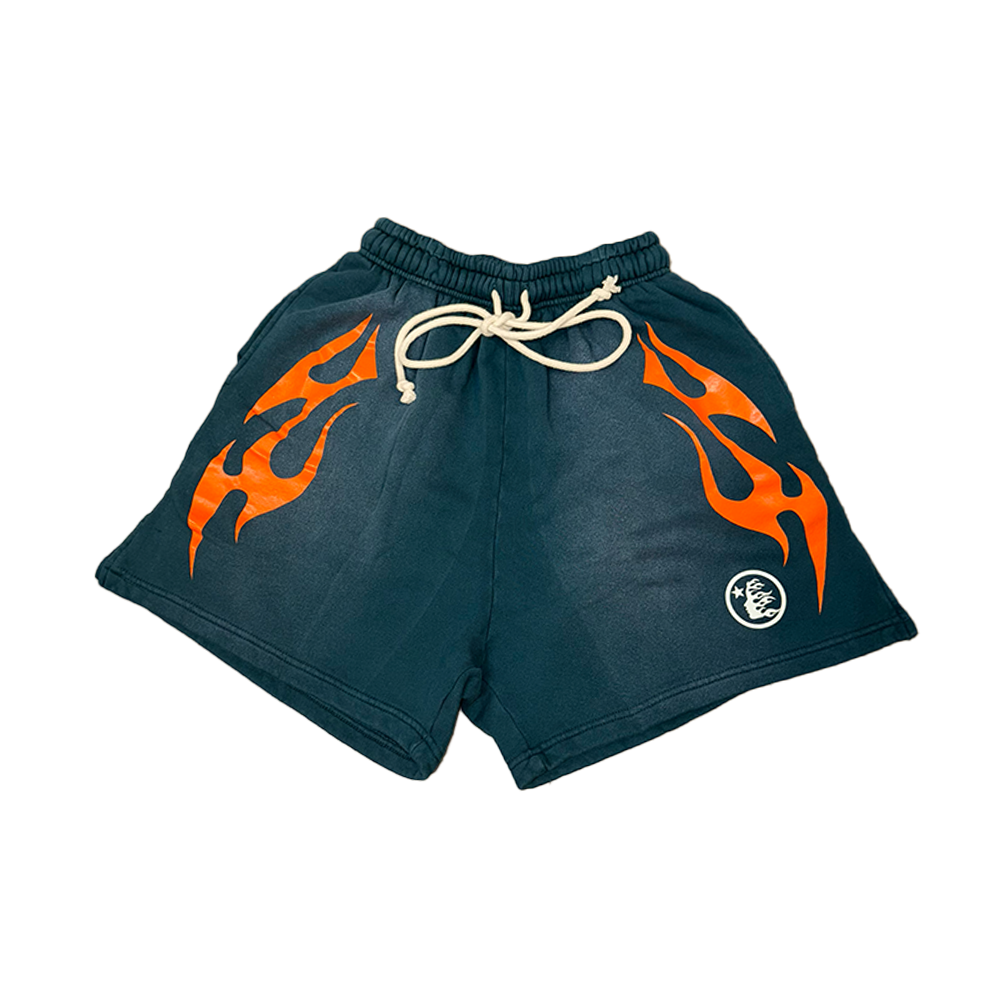 Hellstar Shorts Teal/Orange Gel
