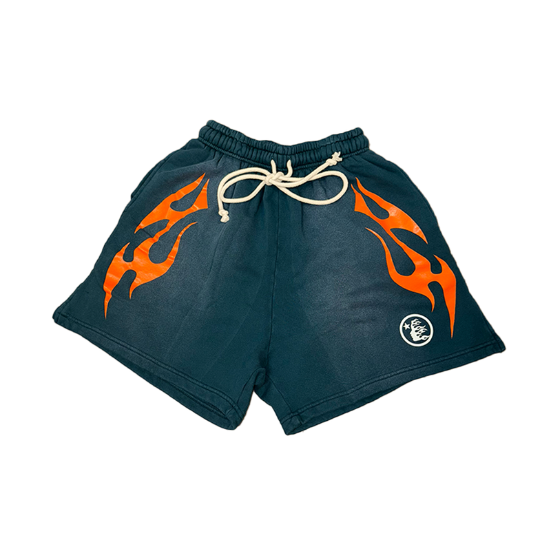Hellstar Shorts Teal/Orange Gel