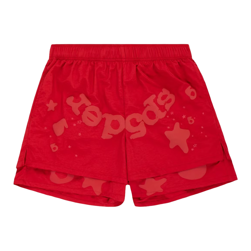 Sp5der Shorts Beluga Double Layer Red