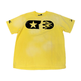 Hellstar Tee Yellow Black Gel Pill Logo