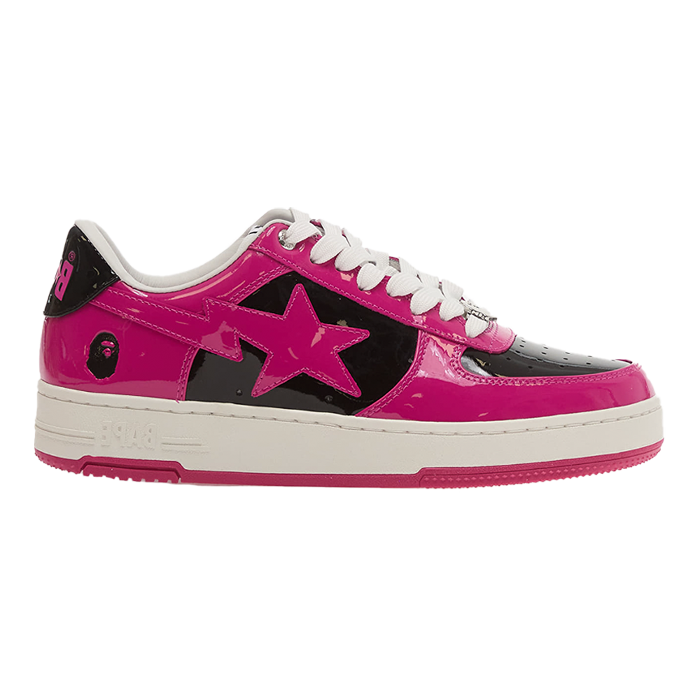 Bapesta Black/Pink Patent Leather