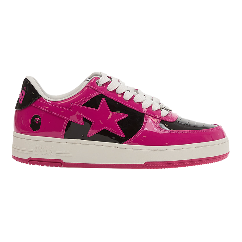 Bapesta Black/Pink Patent Leather