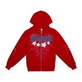 Sp5der Zip Up Red Atlanta