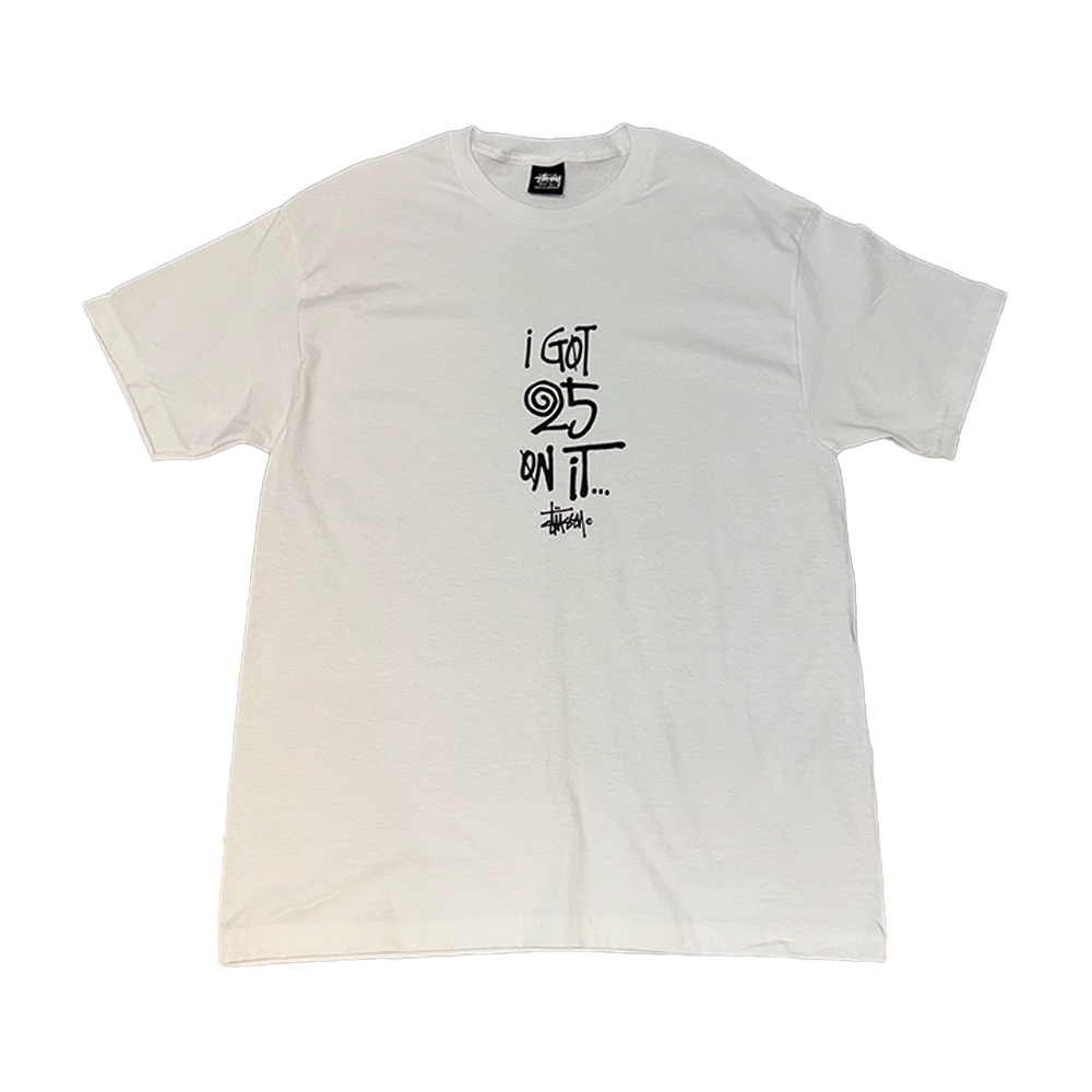 Stussy Tee White 25 On It