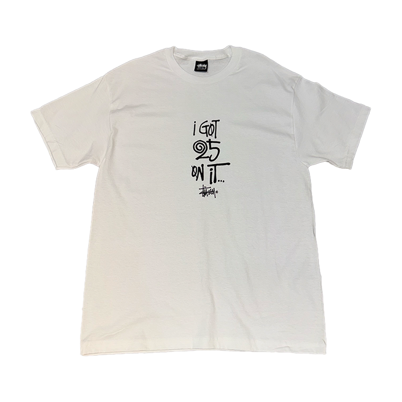Stussy Tee White 25 On It