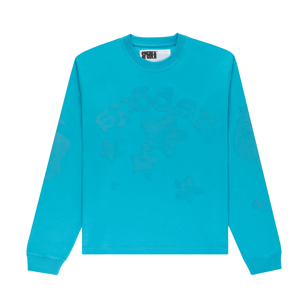 Sp5der L/S Tee Ocean Blue Beluga