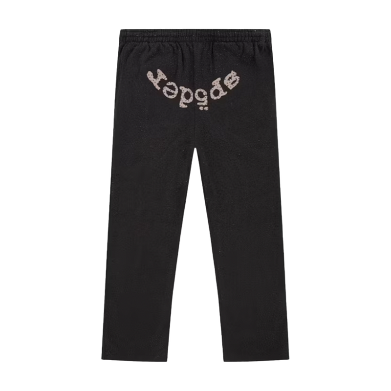 Sp5der Sweats Black VVS Rhinestone