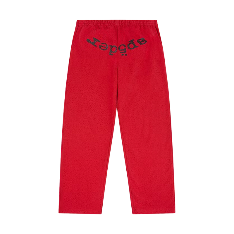Sp5der Sweats Red VVS Rhinestone