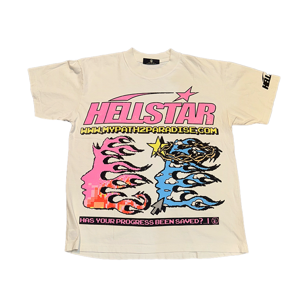 Hellstar Tee Tan Pixel Head