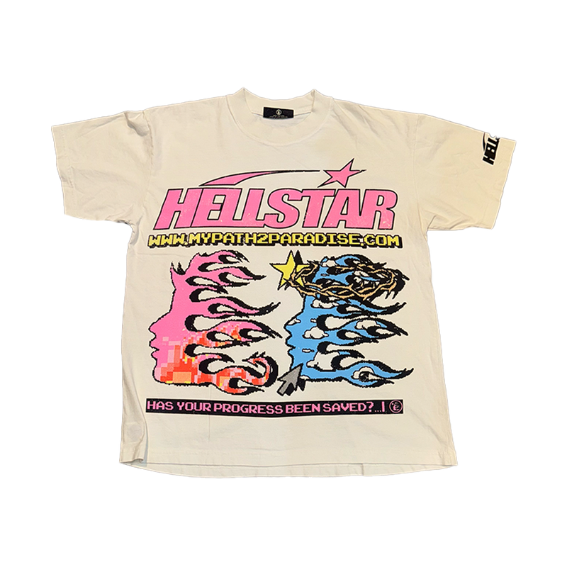 Hellstar Tee Tan Pixel Head