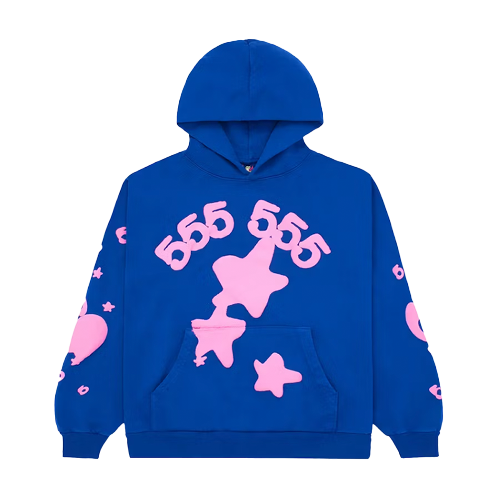 Sp5der Hoodie Blue Beluga
