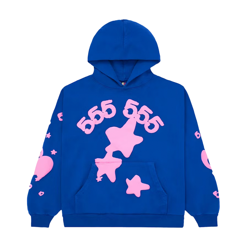 Sp5der Hoodie Blue Beluga