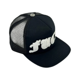 Chrome Hearts Trucker Hat FUCK Leather Patch