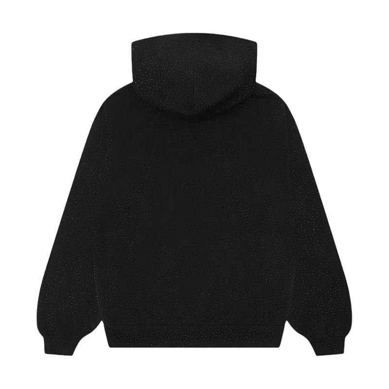 Sp5der Hoodie Black VVS Rhinestone