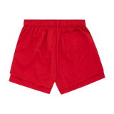 Sp5der Shorts Beluga Double Layer Red