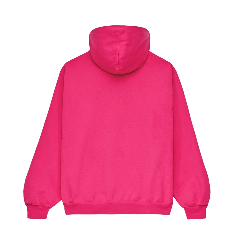 Sp5der Hoodie Pink Rhinestone