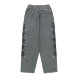 Sp5der Sweats Fleece Gray Rhinestone