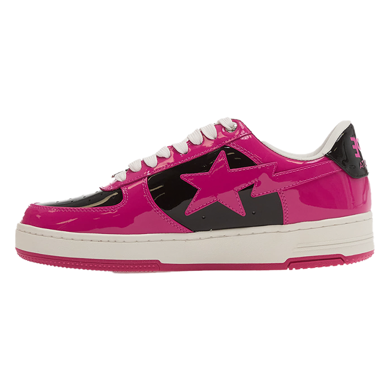 Bapesta Black/Pink Patent Leather