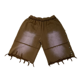 Vale Shorts 3/4 Brown Rhinestone