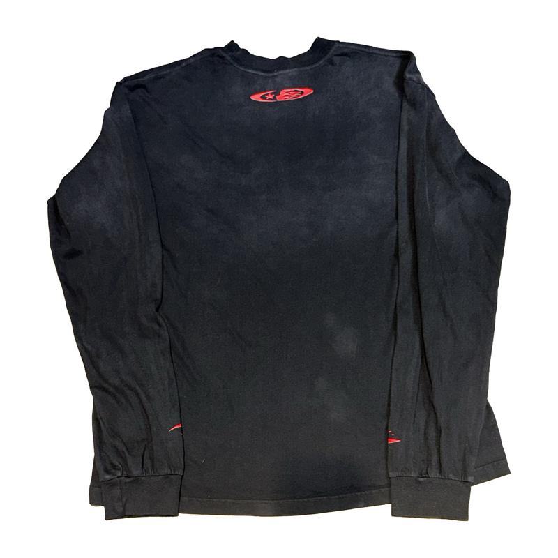 Hellstar L/S Tee Black Sports Logo Gray/Red