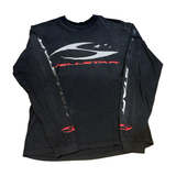 Hellstar L/S Tee Black Sports Logo Gray/Red