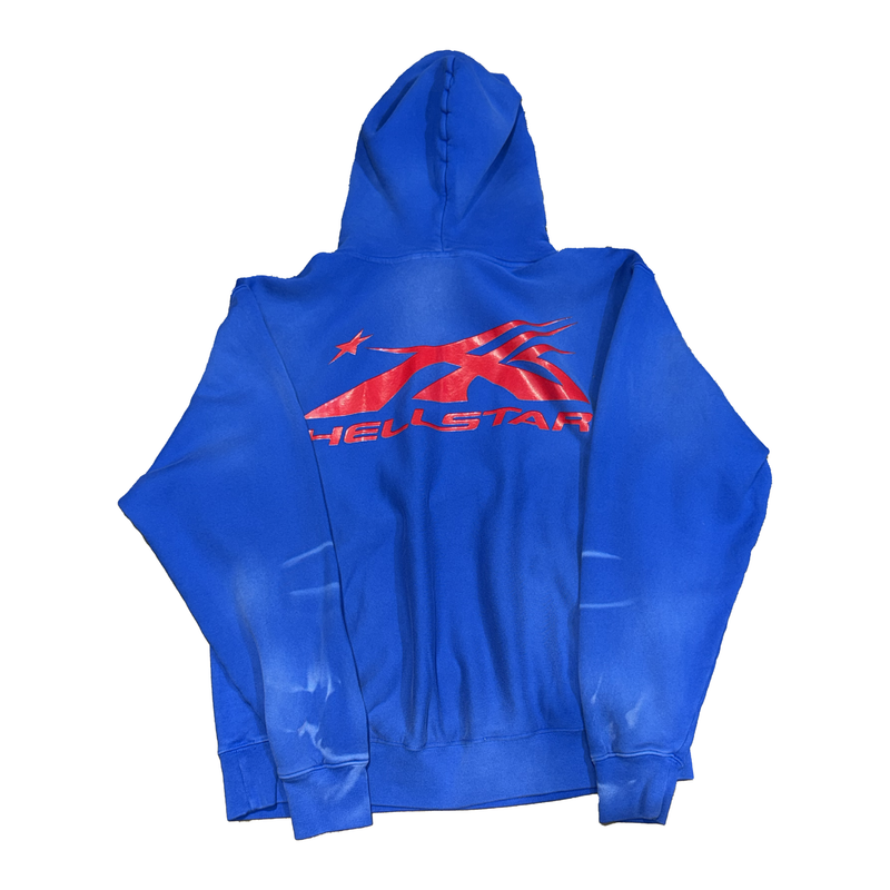 Hellstar Hoodie Blue Sports Red Gel