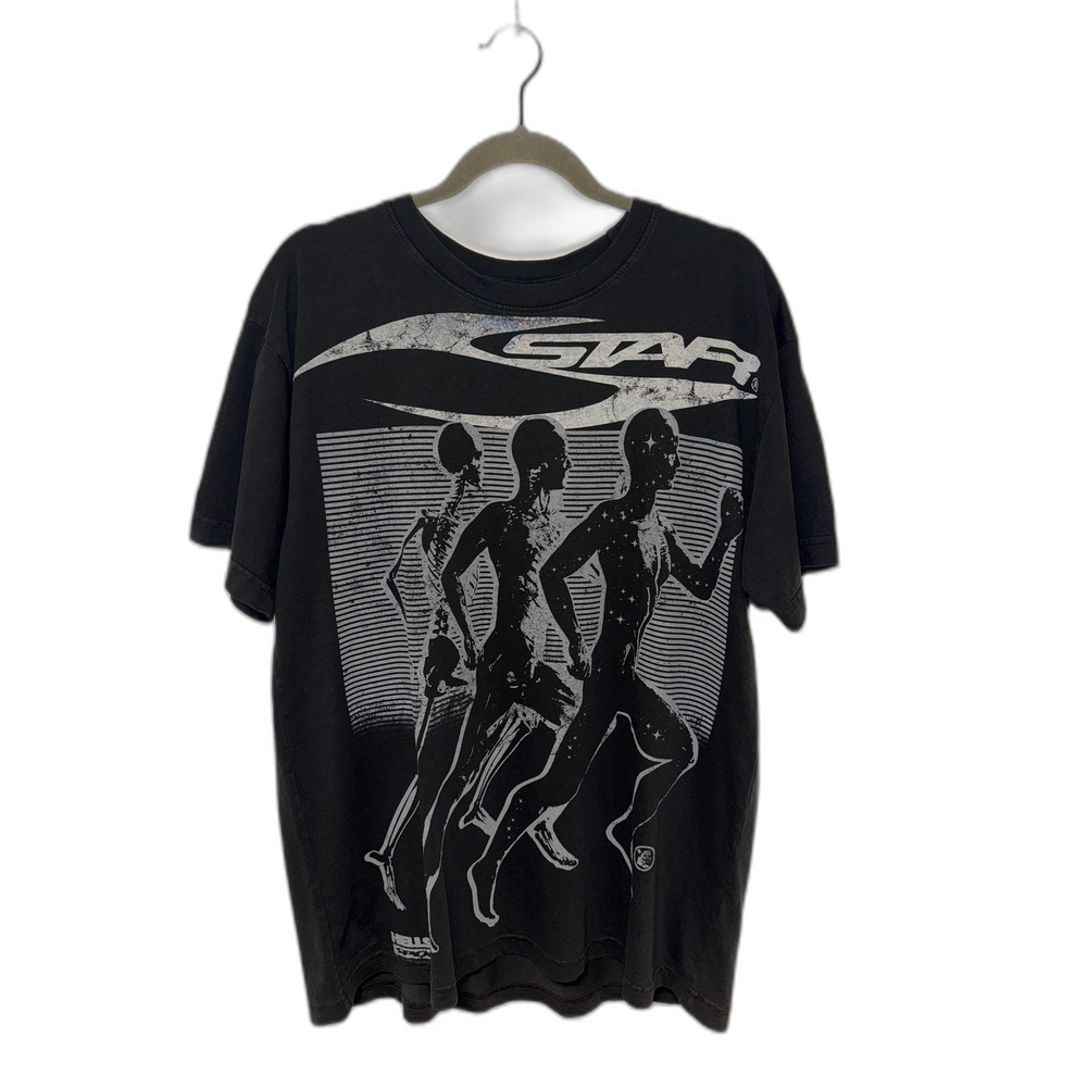 Hellstar Tee Black Running Man Wings
