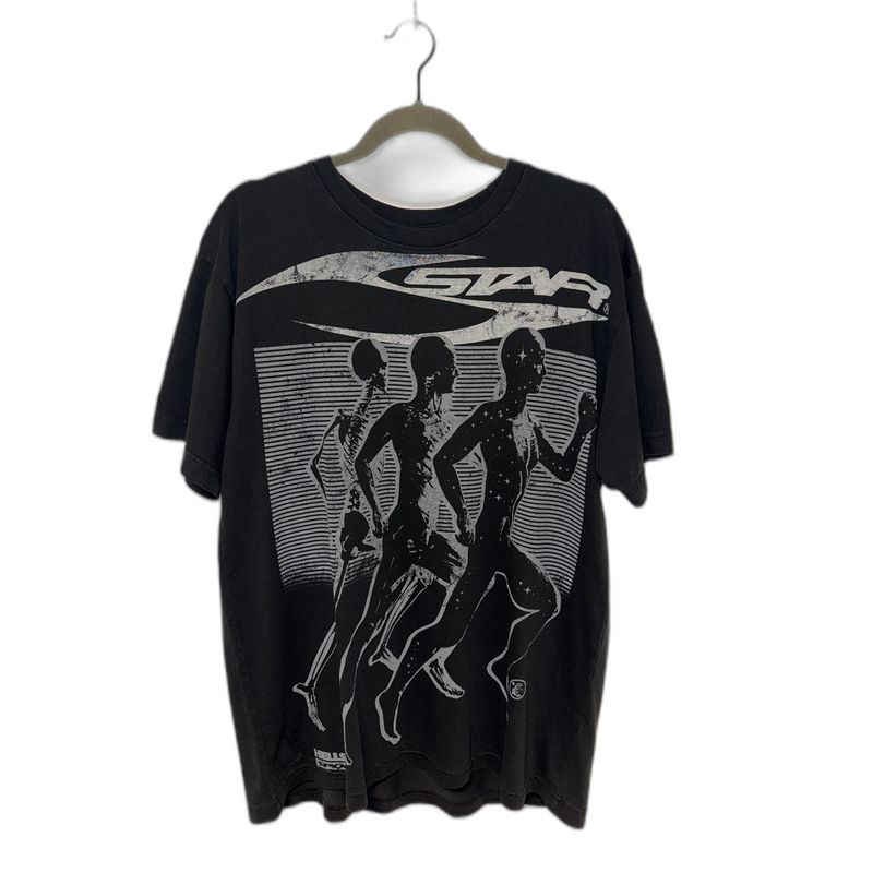Hellstar Tee Black Running Man Wings