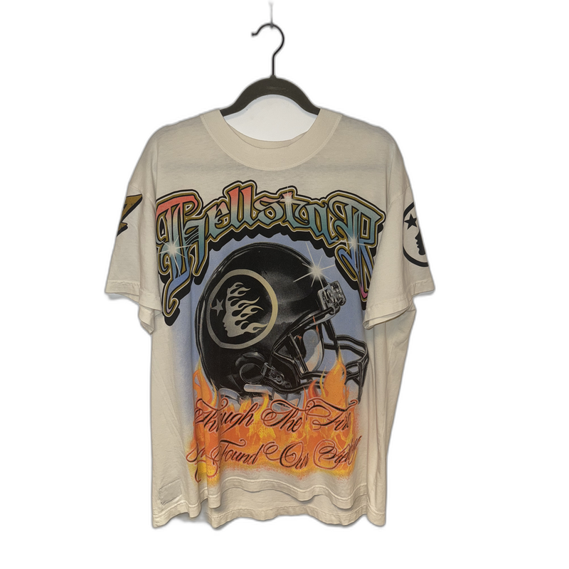 Hellstar Tee White Helmet Revelation