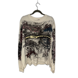 Hellstar L/S Tee White Graffiti