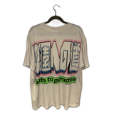 Hellstar Tee White Star Face Rhinestone