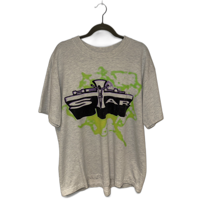 Hellstar Tee Heather Gray P2P Cross Purple/Green