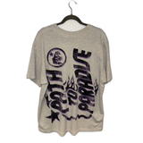 Hellstar Tee Heather Gray P2P Cross Purple/Green