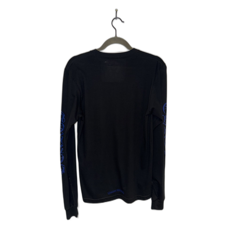 Chrome Hearts L/S Tee Black Blue Neck Logo *Chrome Hearts*