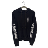 Chrome Hearts Hoodie Black Vertical Logo