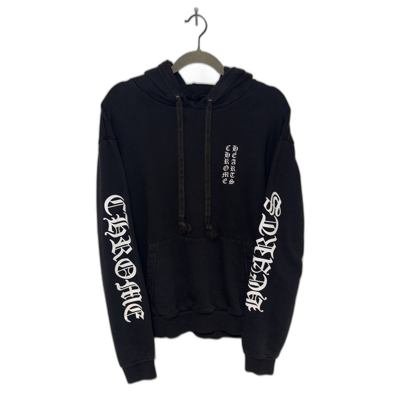 Chrome Hearts Hoodie Black Vertical Logo