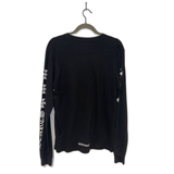 Chrome Hearts L/S Tee Black Cross Sleeve Print