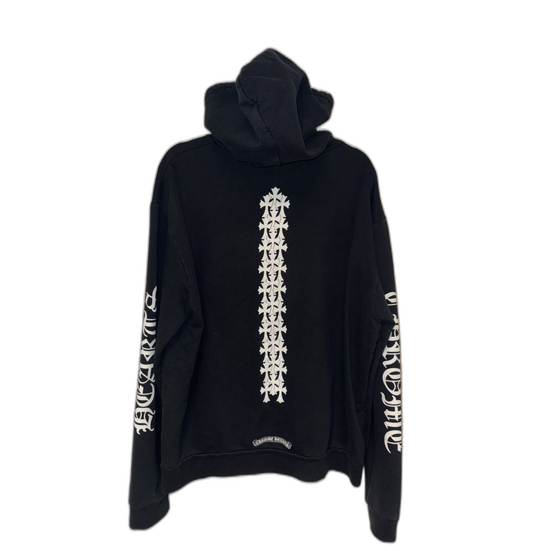 Chrome Hearts Hoodie Black Spinal Cross