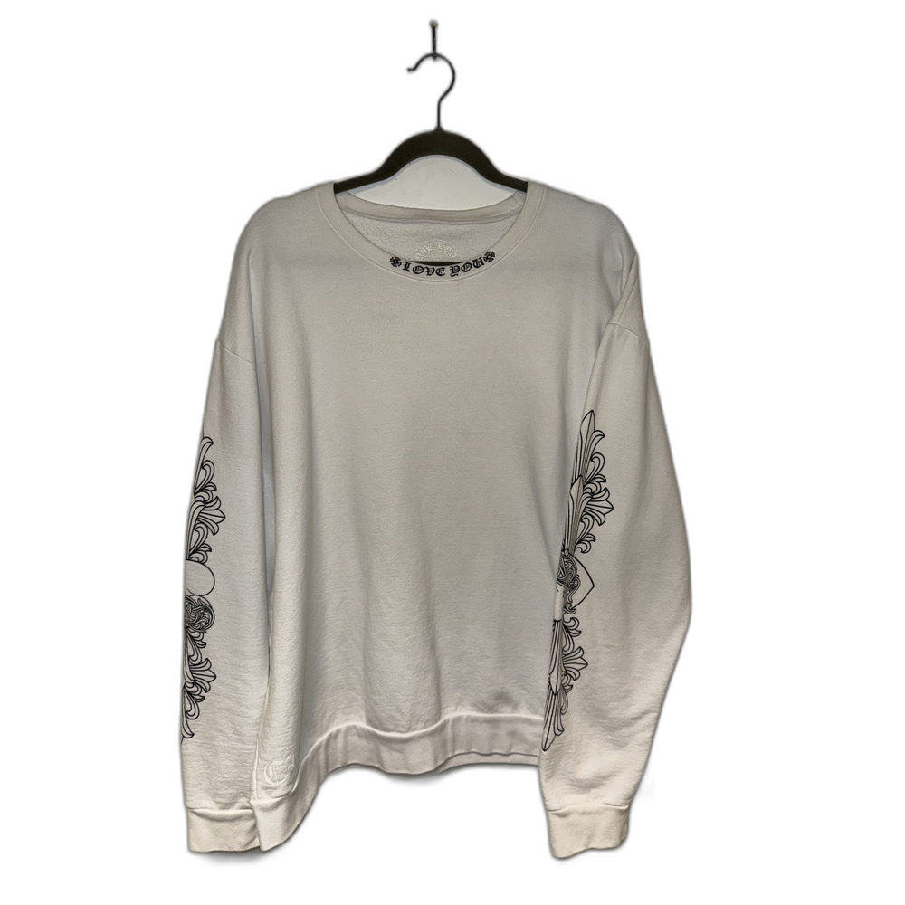 Chrome Hearts Crewneck White Love You